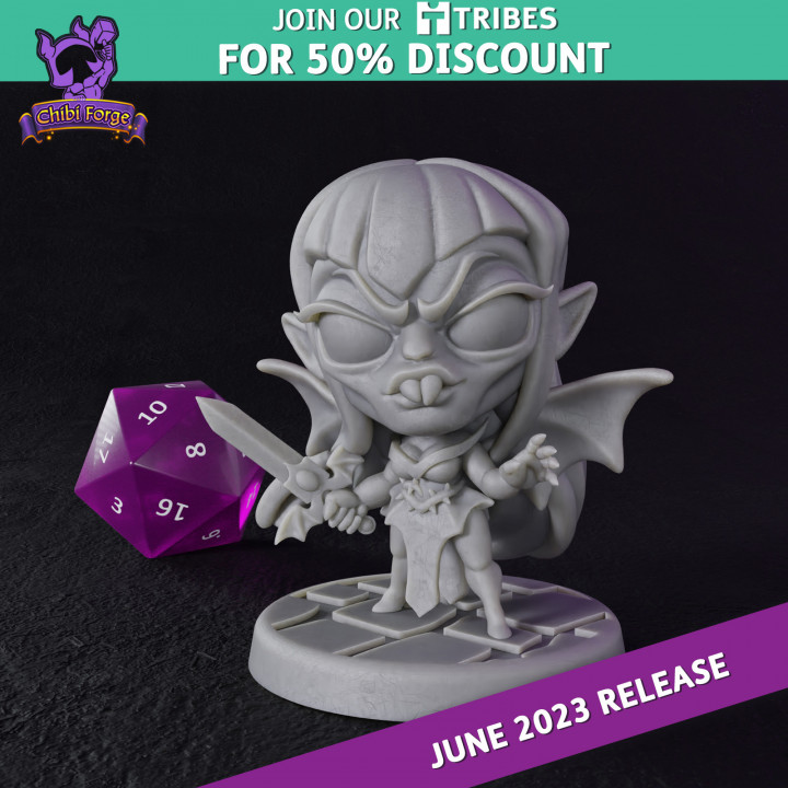 Chibi Forge Vampire with Sword
