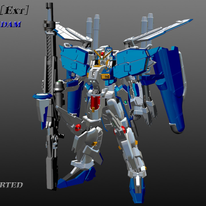 3d Printable Msa-0011 [ext] Ex-s Gundam [artifact Scale] [free] By 