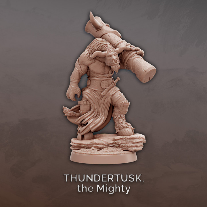 Thundertusk, the Mighty -  Minotaur Barbarian