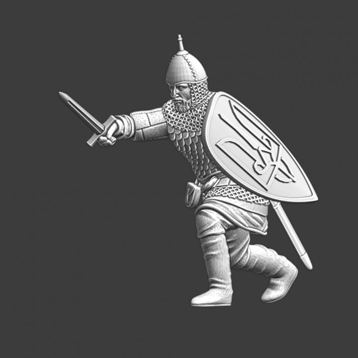 Medieval Kievan Rus with sword image