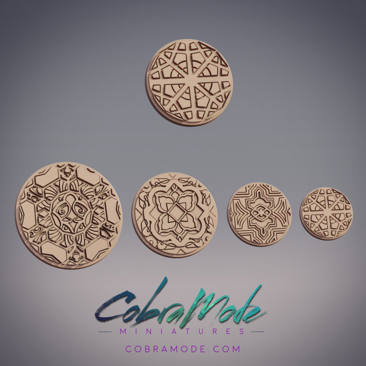 Ornate Emblem Base Pack (4pcs) image