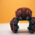Crocheted Spider print image