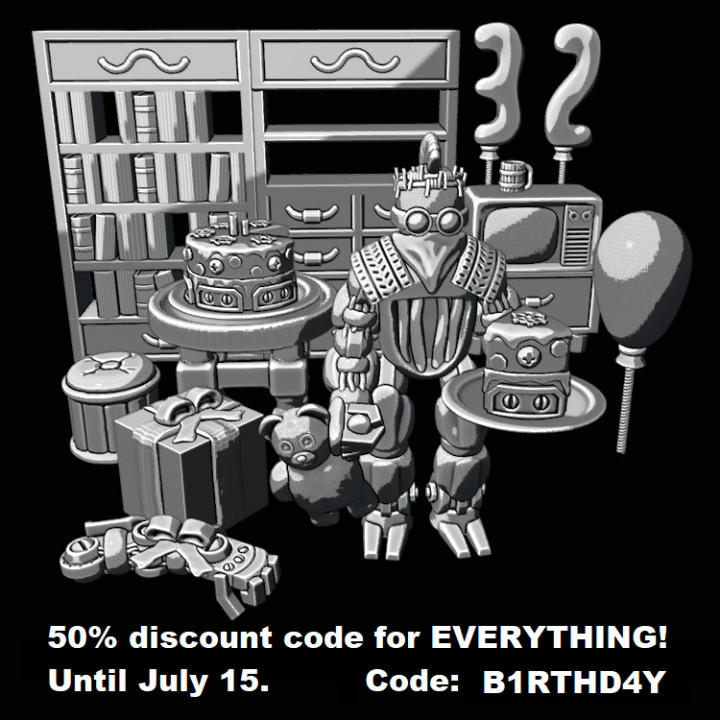Birthday gift - 50% discount for EVERYTHING! image