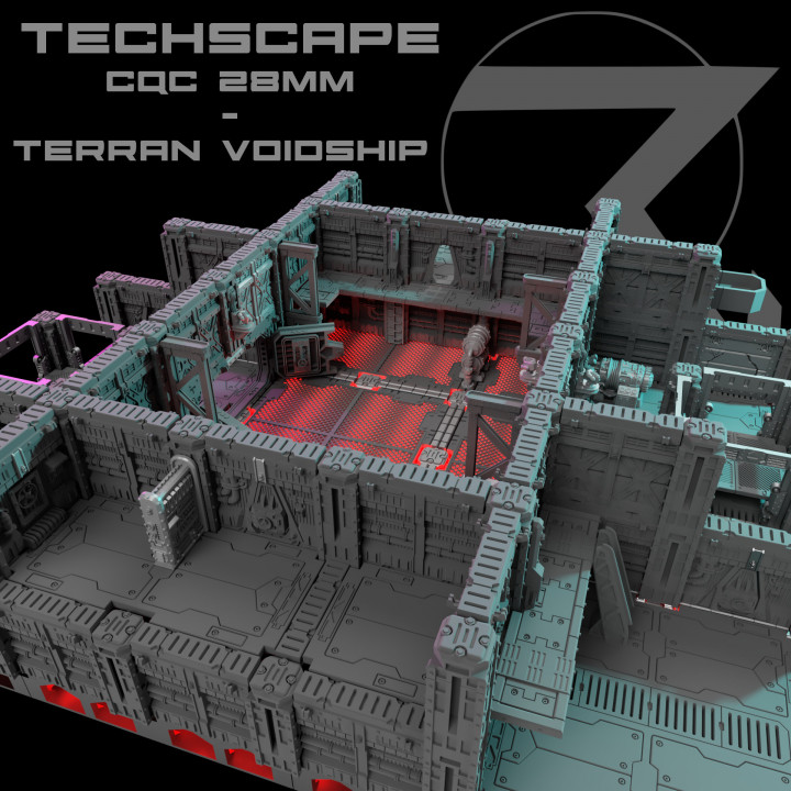 TECHSCAPE CQC - 28mm - Terran Voidship (Boarding Action and Into The Dark Compatible) image