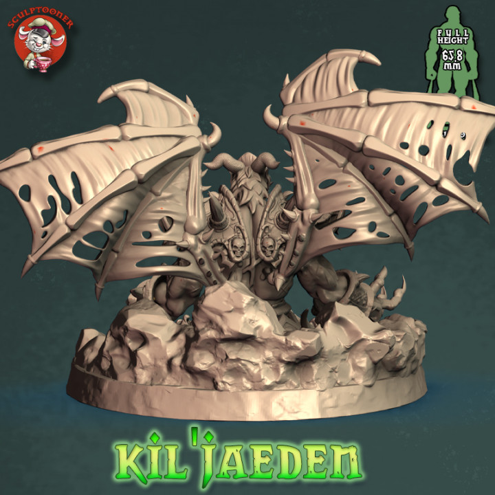 Kil'jaeden - 32mm scale pre-supported miniature image