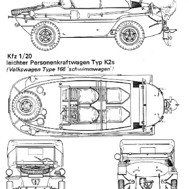 VW Type 166 (VW Schwimmwagen) (Amphibious, Germany, WW2) image