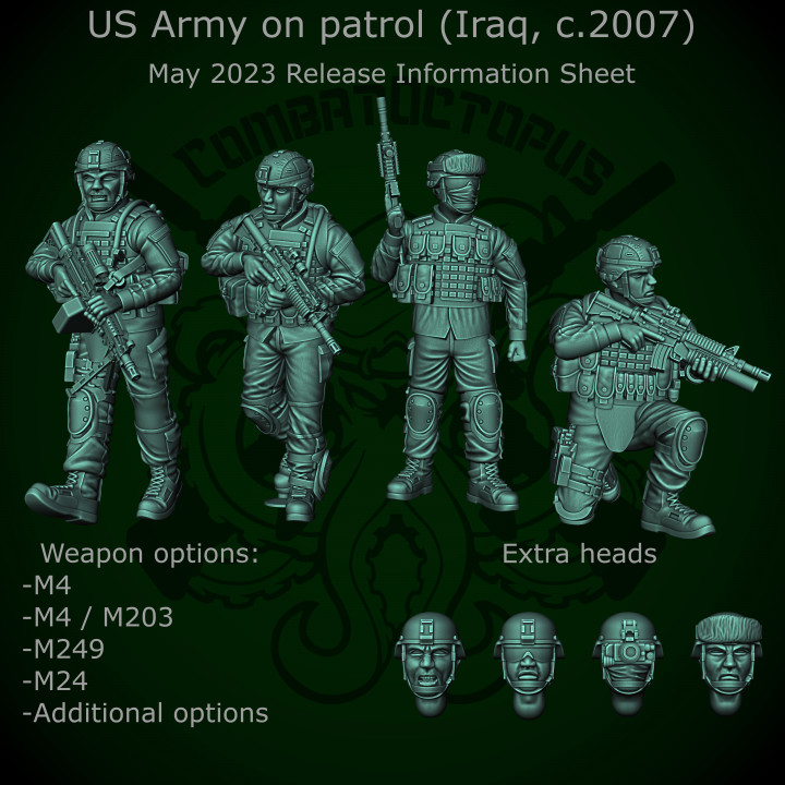 Patreon pack 22 - May 2023 - US Army patrol c2007 image