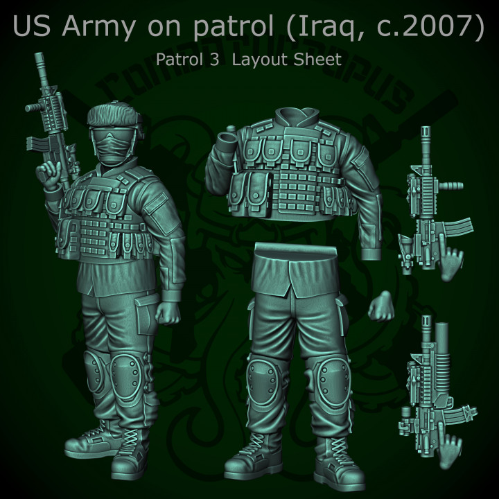 Patreon pack 22 - May 2023 - US Army patrol c2007 image