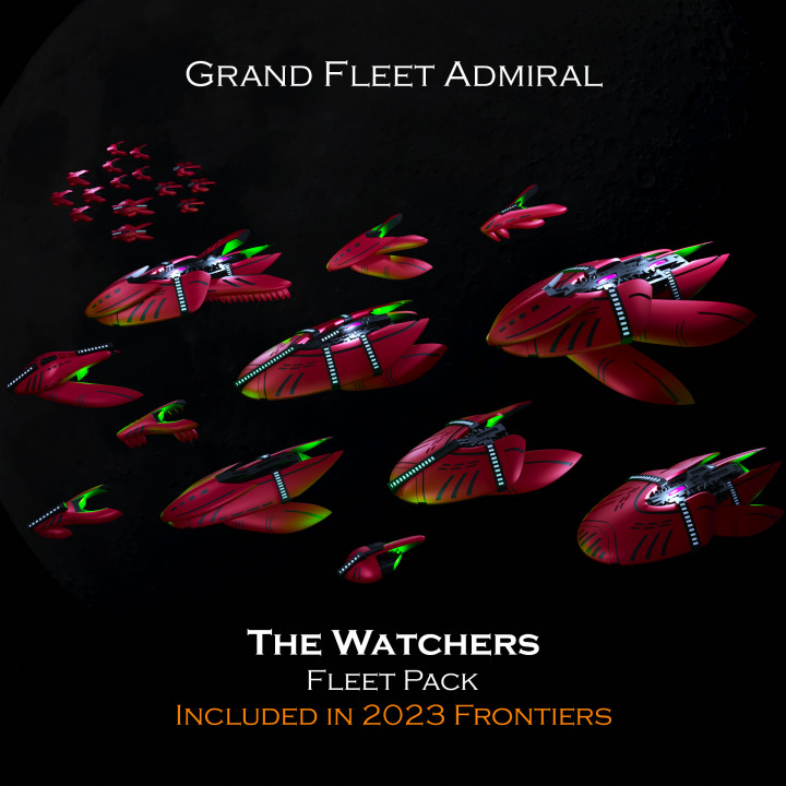 SCI-FI Ships Fleet Pack - The Watchers - Presupported image