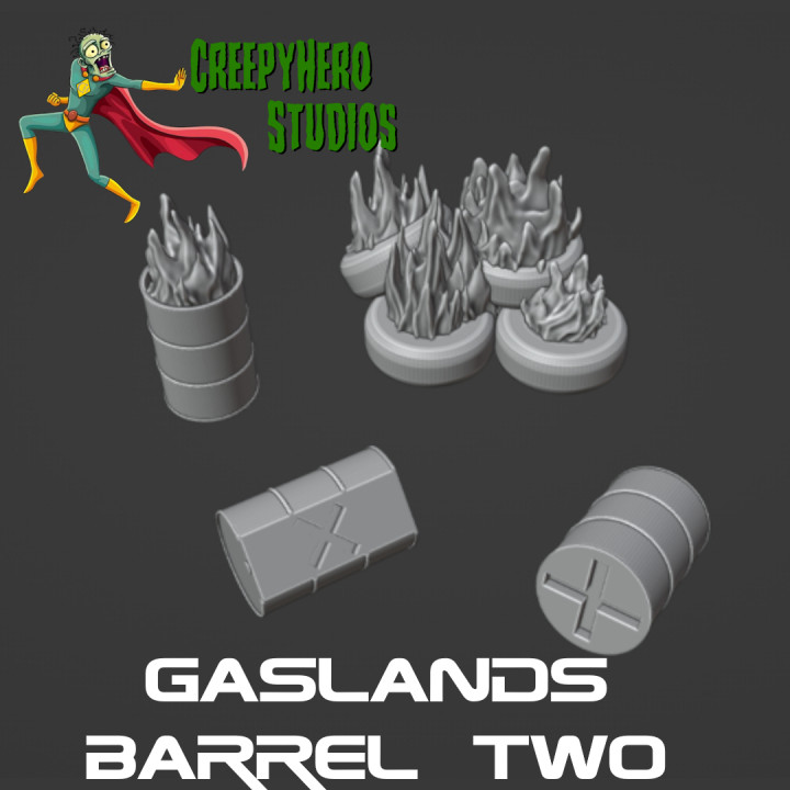 Gaslands Barrel Two Set image