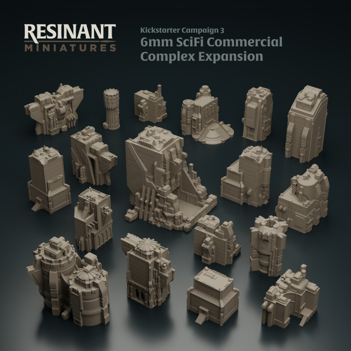 KS Campaign 3 // 6mm SciFi Commercial Complex Expansion image