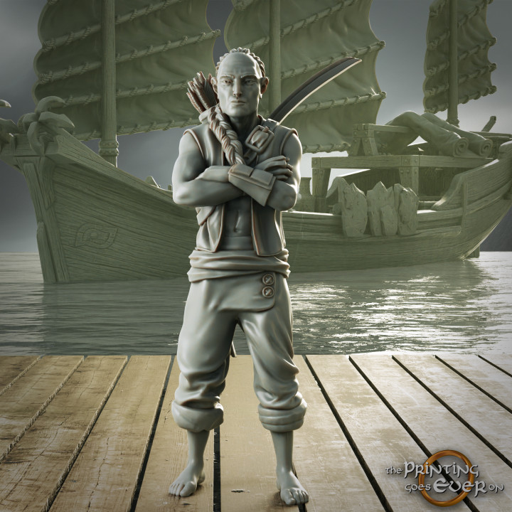 Pirate Archer A - Presupported image
