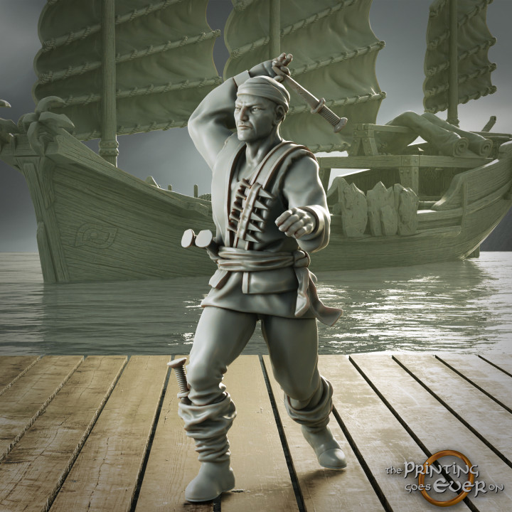 Pirate Knife Thrower - Presupported image