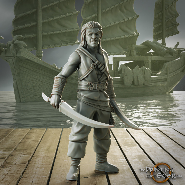 Pirate Skirmisher - Presupported image