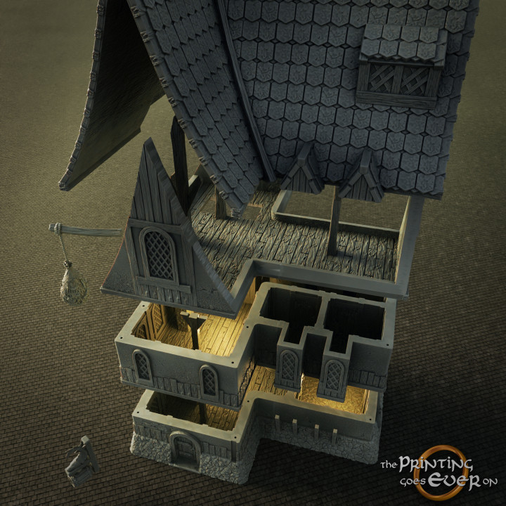 Pirate Tavern Terrain - Supportless Building image