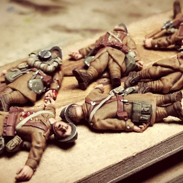 28mm french casualties and dead soldiers image