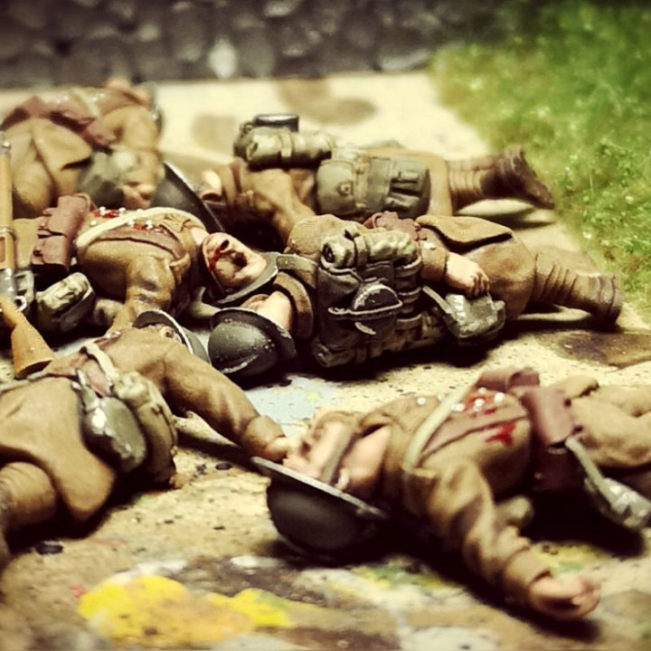 28mm french casualties and dead soldiers image