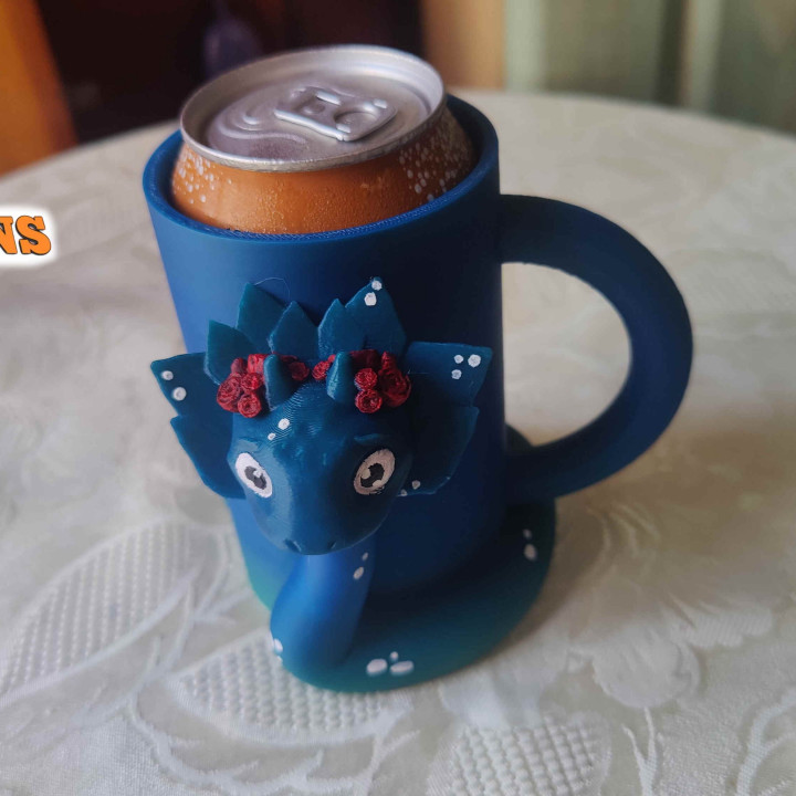 CUTE SNAKE STL - 12 OZ CAN HOLDER ( NO SUPPORT )