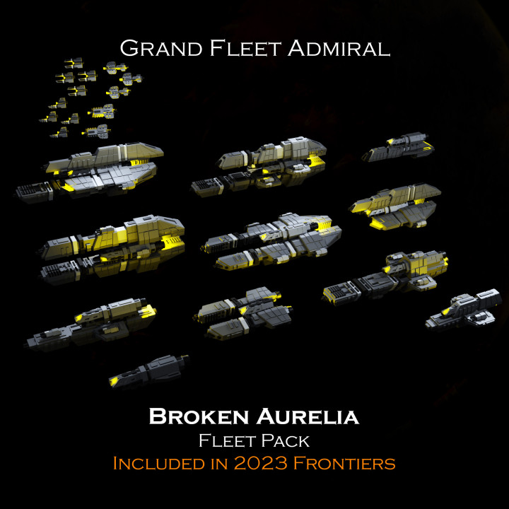 SCI-FI Ships Fleet Pack - Broken Aurelia - Presupported image