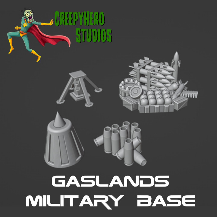 Gaslands Military Base Set