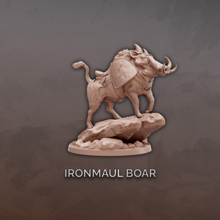 Ironmaul Boar Rider - Dwarf