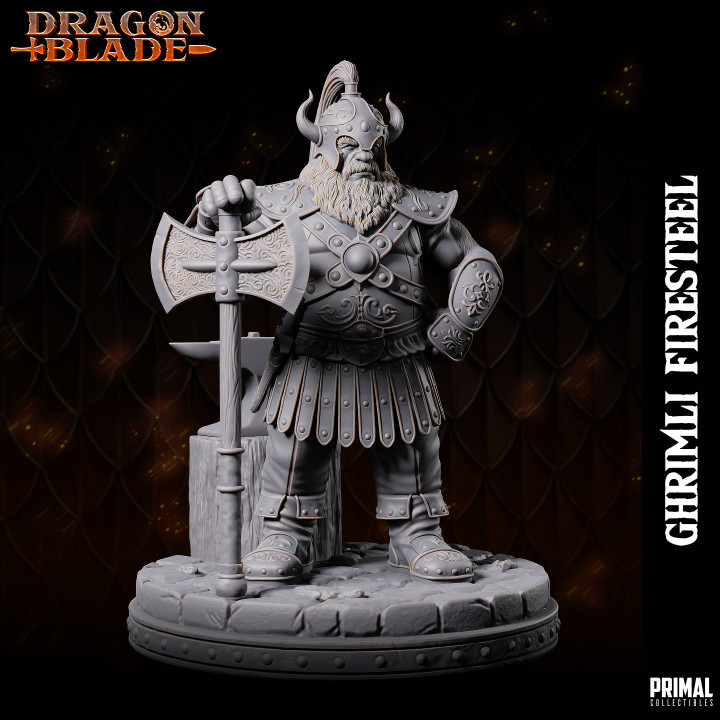 Dwarf - Ghrimli Firesteel - July 2023 - DRAGONBLADE-  MASTERS OF DUNGEONS QUEST image