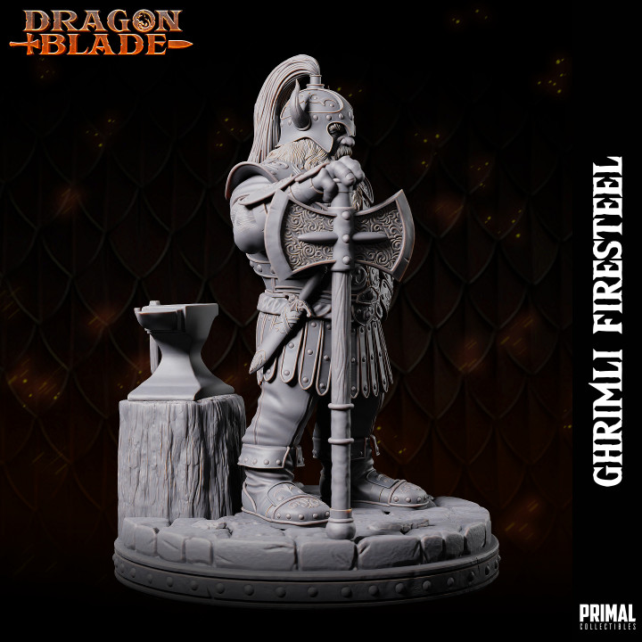 Dwarf - Ghrimli Firesteel - July 2023 - DRAGONBLADE-  MASTERS OF DUNGEONS QUEST image