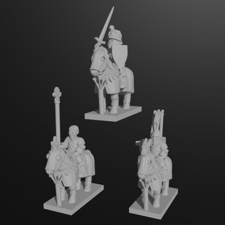 6-15mm Hundred Years War Characters (The Black Prince, Phillip IV, Joan of Arc) HYW-19 image