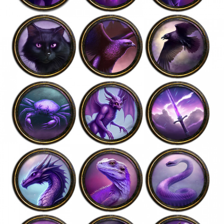 Familiars - 16 Pack VTT / Printable Tokens