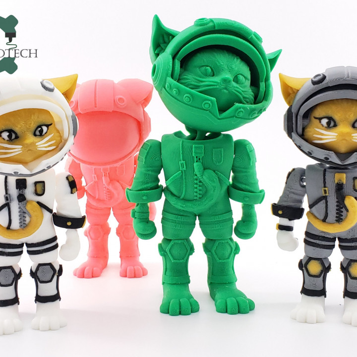 Cobotech Articulated Cat Astronaut