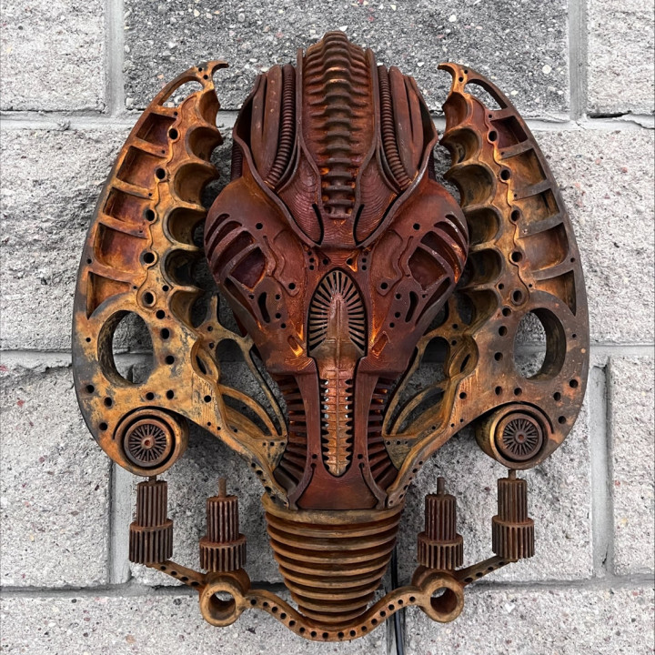 HR Giger style Wall Lamp image