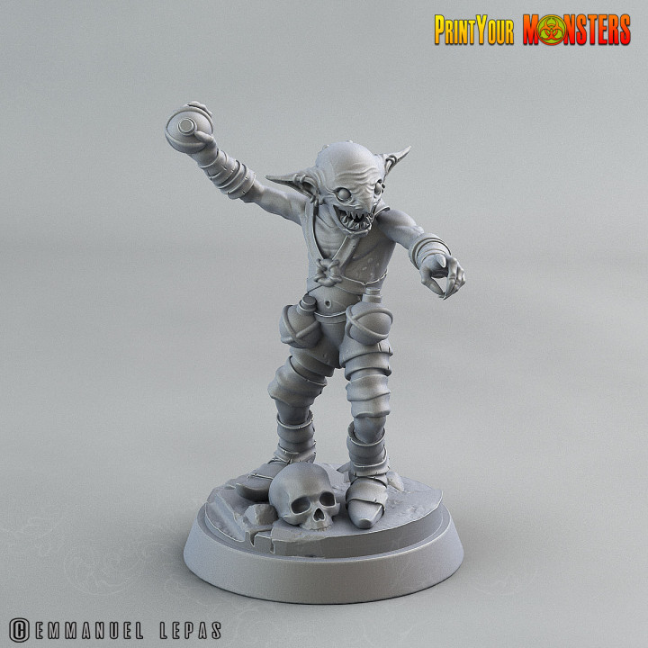 3D Printable GOBLIN GRENADE by PrintYourMonsters