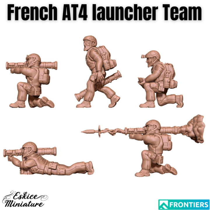 Modern French with AT4 Rocket launcher - 28mm image