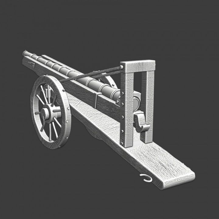 Medieval precision cannon image