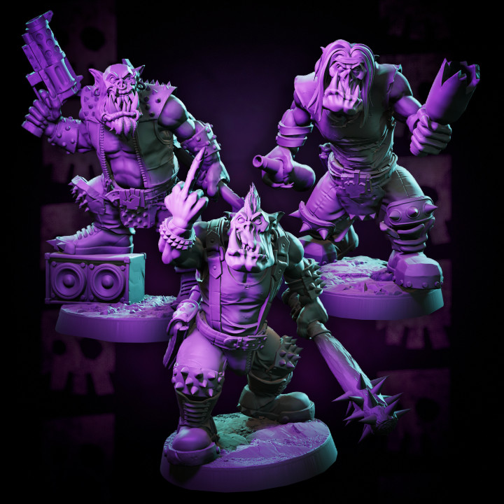 3D Printable MrModulork's Orc RokkaBoys by MrModulork