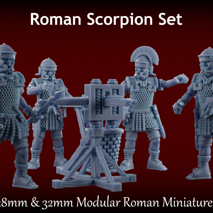Men of Rome: Roman Scorpion Artillery 28-32mm Modular Miniatures image