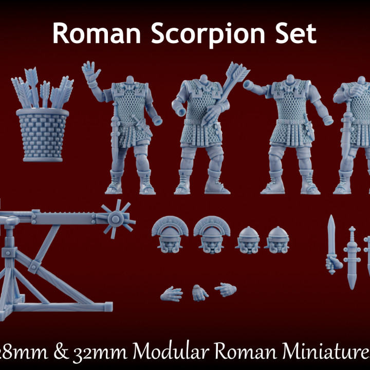 Men of Rome: Roman Scorpion Artillery 28-32mm Modular Miniatures image