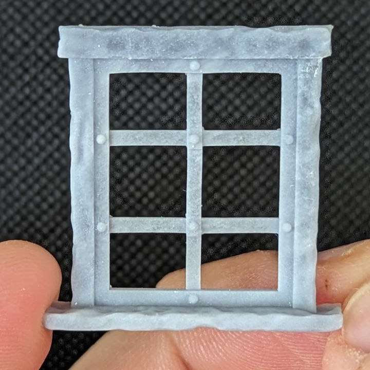 3D Printable Basic Window Set 2 By Korhyl Miniatures