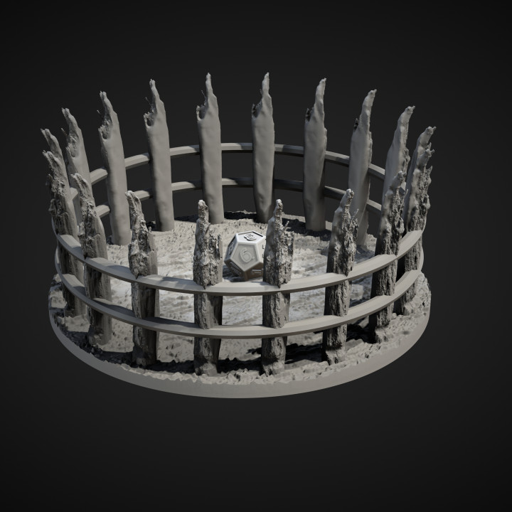 Orcs Fence Dice Tray