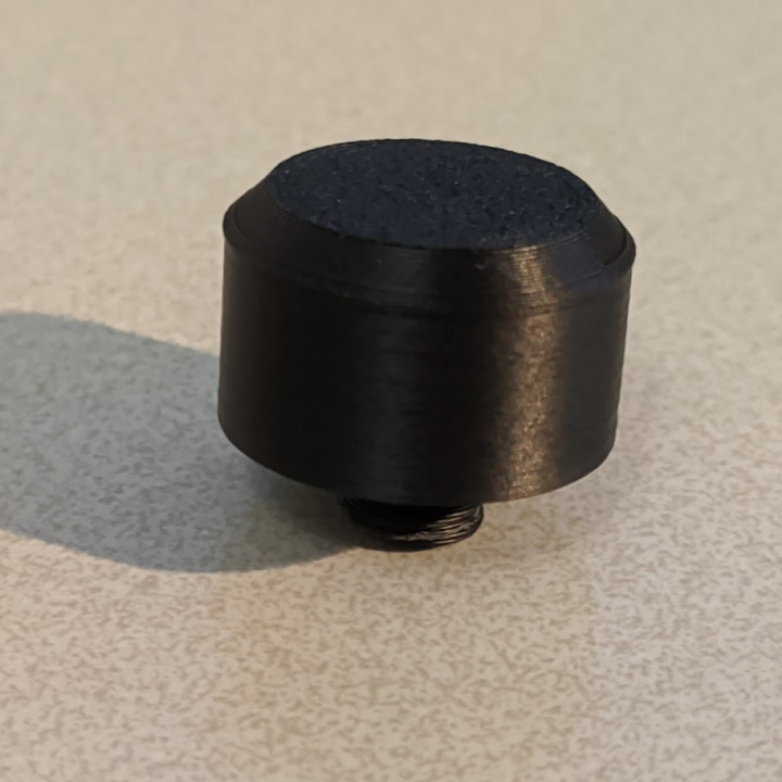 3D Printable Ikea markus chair armrest thread cap by Rick