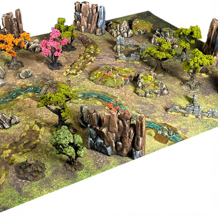 3D Printable Modular Hills by My Dungeon