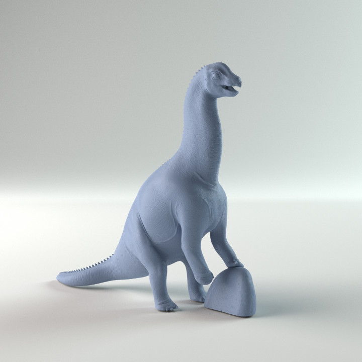 Isisaurus baby rear up 1-6 scale pre-supported dinosaur image