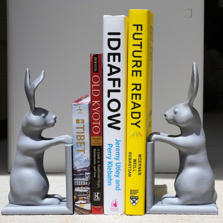 Rabbit bookends