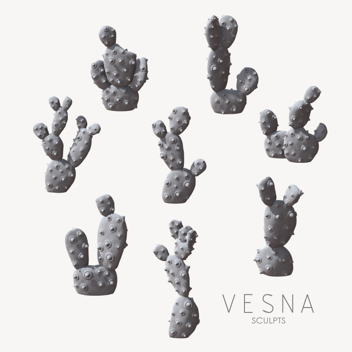 POLKA-DOT CACTI BASING BITS SET