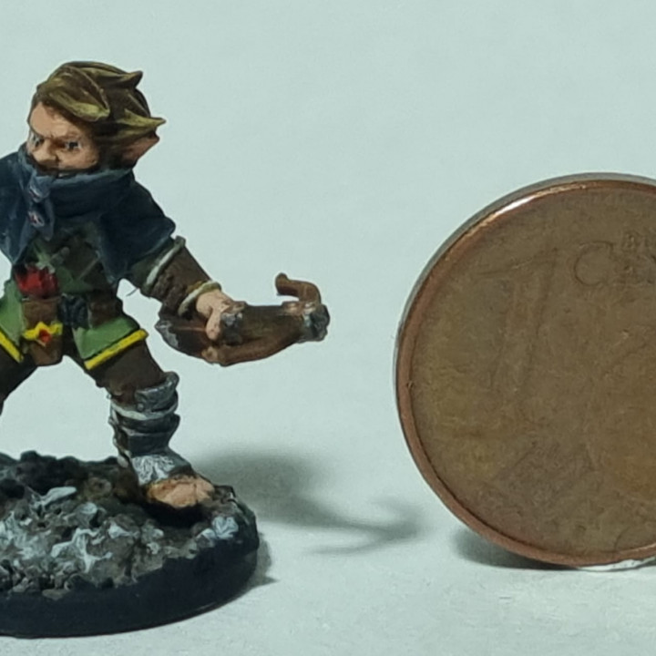 3D Print of Halfling Male Rogue - RPG Hero Character D&D 5e - Titans of ...