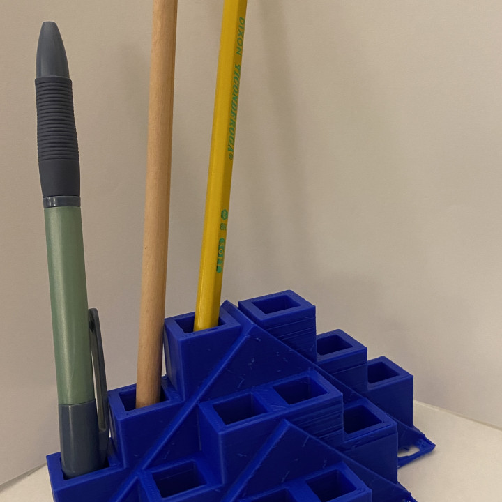 Half Pyramid Shaped Pencil Holder image