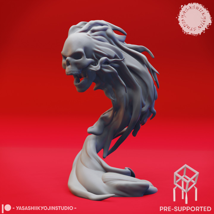 Rearing Flameskull - Tabletop Miniature (Pre-Supported) image