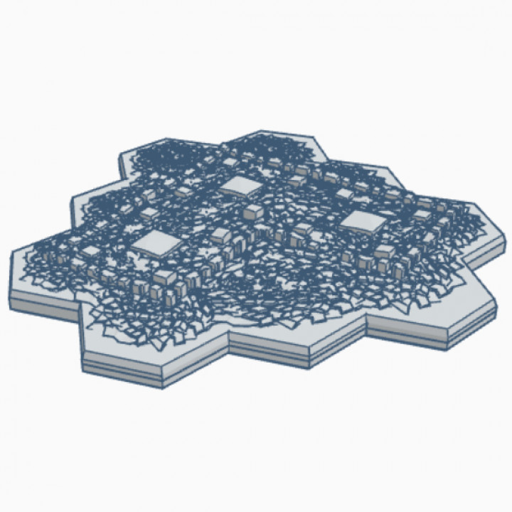 Modern Building 4 with Hex Base Three Stage Bundle Pack