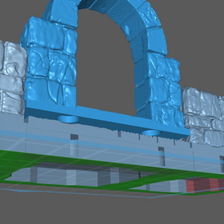 Door arch openforge on tile