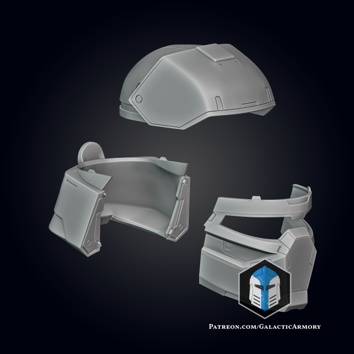 Galactic Spartan Mashup Helmet - 3D Print Files